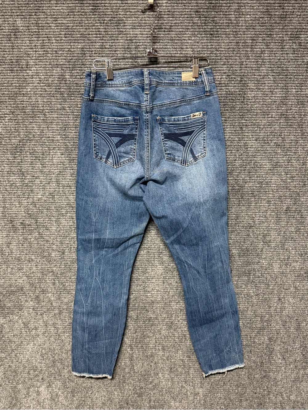 Seven 7 sz 6 Women’s Blue High-Rise Straight Jeans